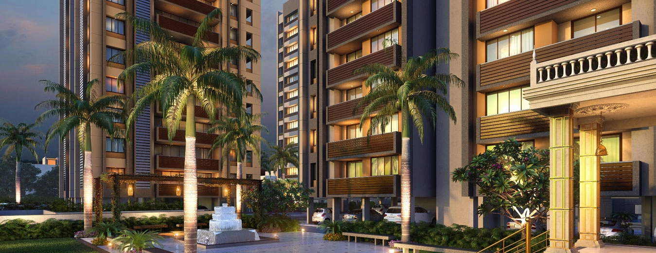Perspective view of Shankheshwara Heights luxury housing